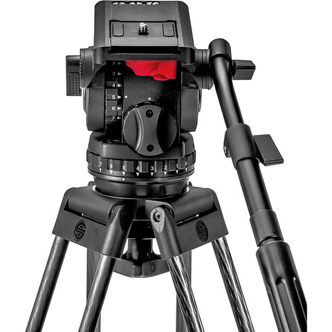 Video 18 S2 Fluid Head & ENG 2 CF Tripod System with Ground Spreader Image 6