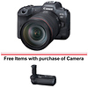 EOS R5 Mirrorless Digital Camera with 24-105mm f/4L Lens w/Canon BG-R10 Battery Grip Thumbnail 0