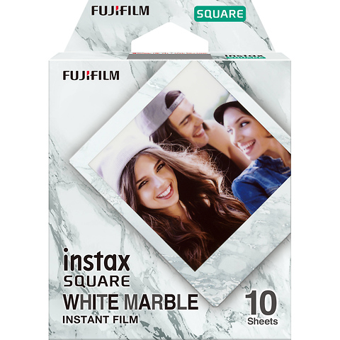 haak Verslaafde Beperking Fujifilm INSTAX SQUARE White Marble Instant Film (10 Exposures) | 16656473  | SAMY'S CAMERA