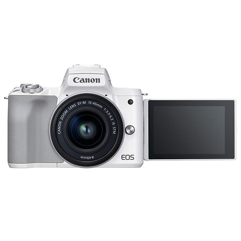 Canon EOS M50 Mark II Digital with 15-45mm Lens (White)