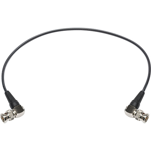 1 ft. Mini-RG59 12G-SDI/4K UHD Right-Angle BNC to Right-Angle BNC Cable (Black) Image 0