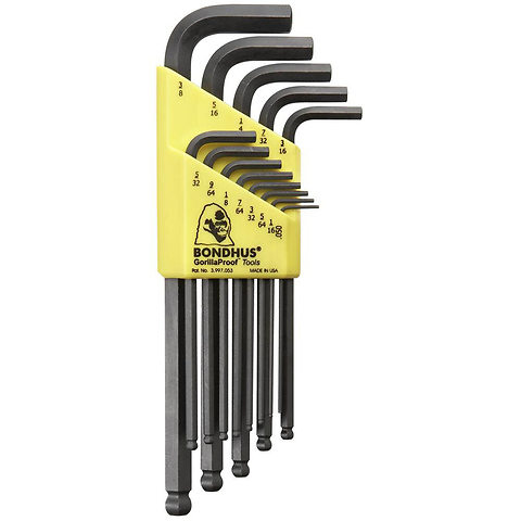 Set of 13 Hex L-Wrenches with Color Coded Case Image 0