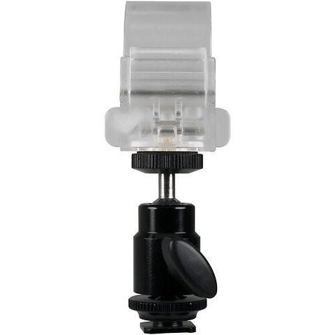 Pavotube Transparent Polycarbonate Clip and Mini Ball Head with Hot Shoe Adapter Image 1