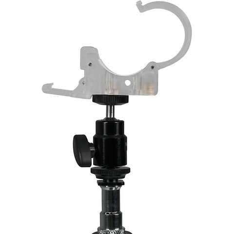 Pavotube Transparent Polycarbonate Clip and Mini Ball Head with Hot Shoe Adapter Image 2