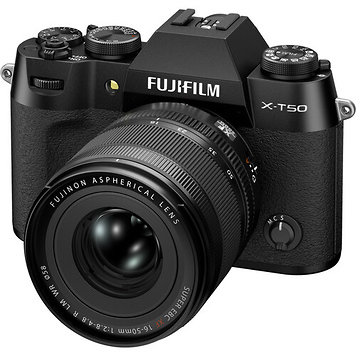 X-T50 Mirrorless Camera with XF 16-50mm f/2.8-4.8 Lens (Black)