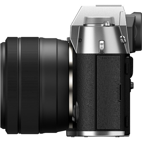 X-T50 Mirrorless Camera with 15-45mm f/3.5-5.6 Lens (Silver) Image 4