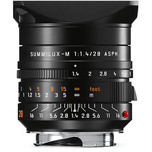 Summilux-M 28mm f/1.4 ASPH. Lens (Black) 11668 Six-Bit - Pre-Owned Image 0
