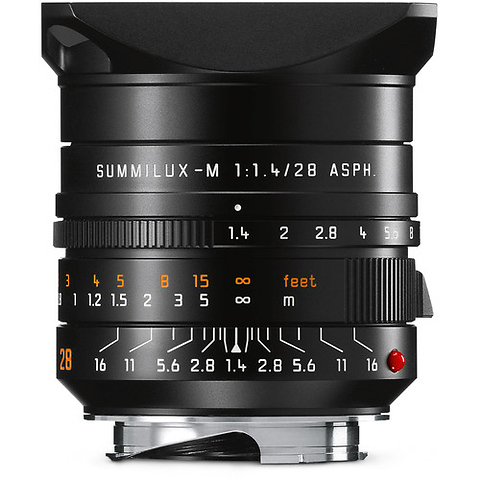 Summilux-M 28mm f/1.4 ASPH. Lens (Black) 11668 Six-Bit - Pre-Owned Image 0