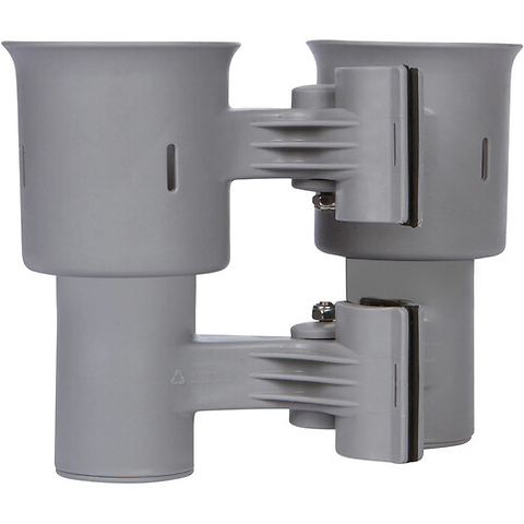 Clamp-On Dual-Cup & Drink Holder (Gray) Image 4