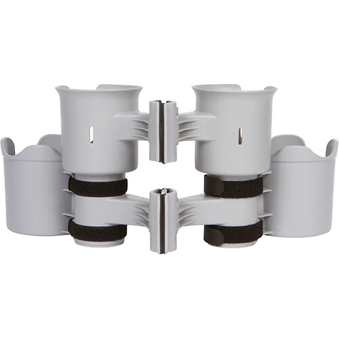 Clamp-On Dual-Cup & Drink Holder (Gray) Image 7