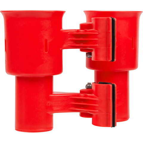 Clamp-On Dual-Cup & Drink Holder (Red) Image 2