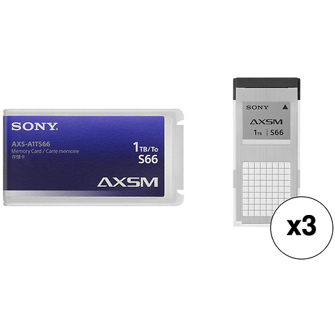 1TB AXS S66 Memory Card (3-Pack) Image 0