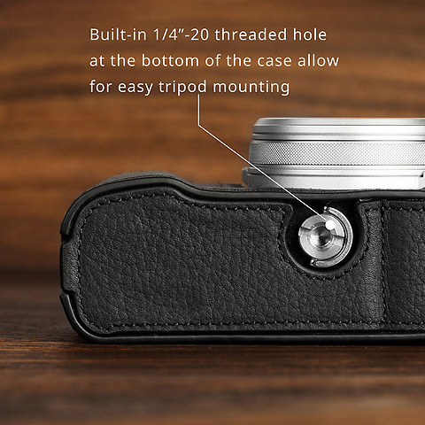 Leather Half Case Kit for Fujifilm X100VI (Black) Image 4
