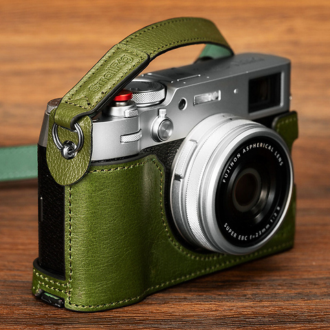 Leather Half Case Kit for Fujifilm X100VI (Green) Image 5