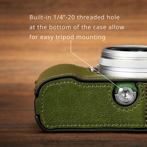 Leather Half Case Kit for Fujifilm X100VI (Green) Image 6