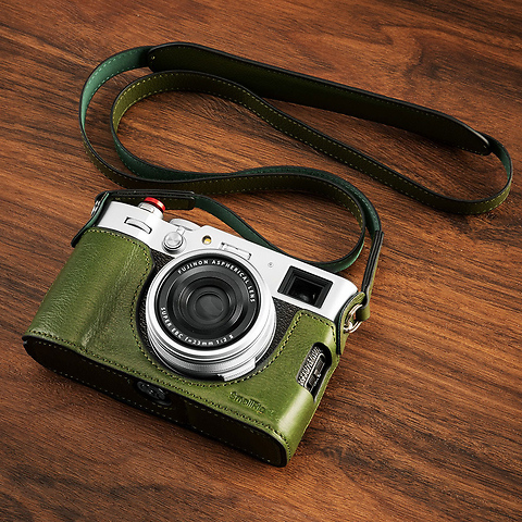Leather Half Case Kit for Fujifilm X100VI (Green) Image 7