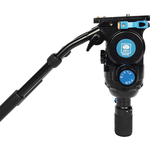 SVS75 + SVH15 Pro Rapid Professional Video Carbon Fiber Tripod Kit Image 4