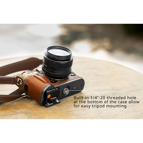 Leather Half Case Kit for Fujifilm X-T50 (Brown) Image 10
