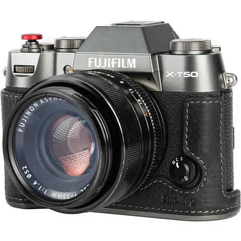 Leather Half Case Kit for Fujifilm X-T50 (Black) Image 4