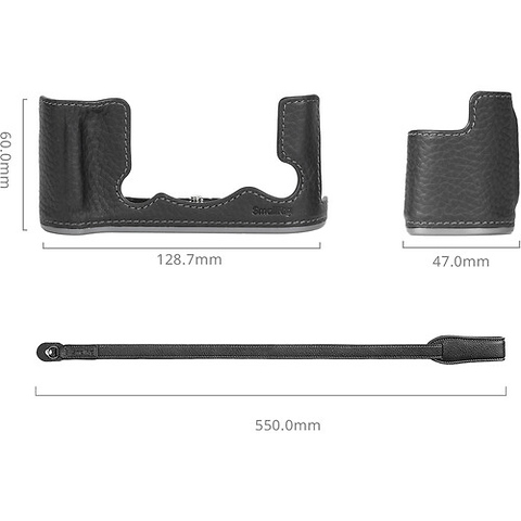 Leather Half Case Kit for Fujifilm X-T50 (Black) Image 1