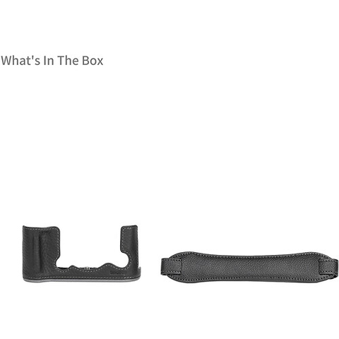 Leather Half Case Kit for Fujifilm X-T50 (Black) Image 2