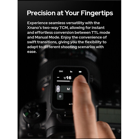 Xnano N Touchscreen TTL Wireless Flash Trigger for Nikon Image 9