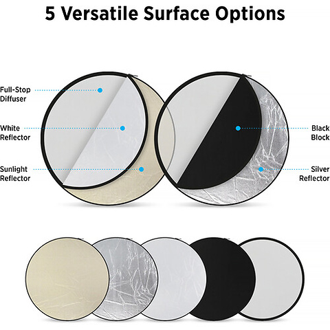 20 in. Illuminator Collapsible 5-in-1 Reflector Image 5