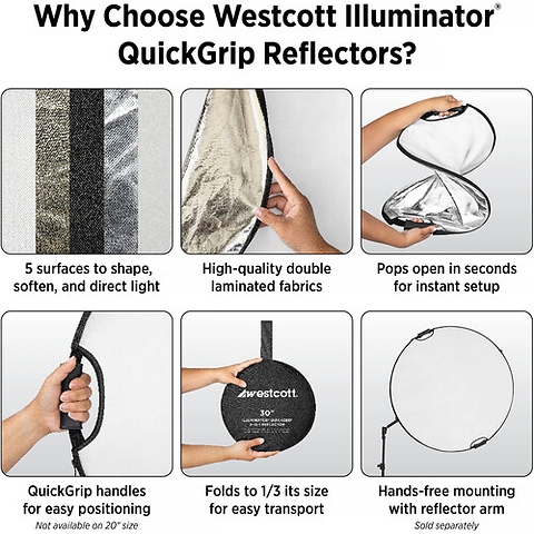 40 in. Illuminator QuickGrip 5-in-1 Reflector Image 5