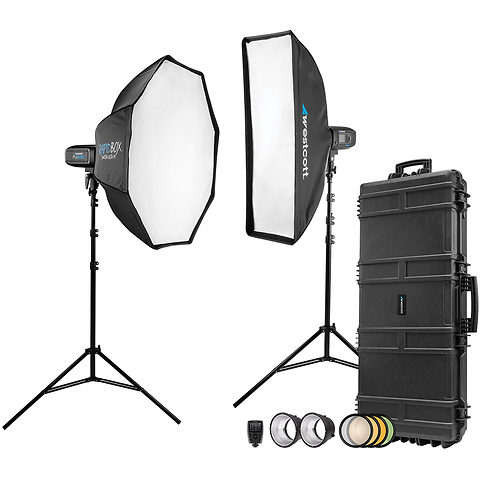 FJ400 Strobe 2-Light Location Hard Case Kit with FJ-X3m Universal Wireless Trigger Image 0