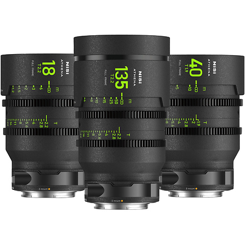 ATHENA PRIME T2.2/1.9 Full-Frame 3-Lens Add-On Kit (Sony E, Drop-In Filter Mounts) Image 0