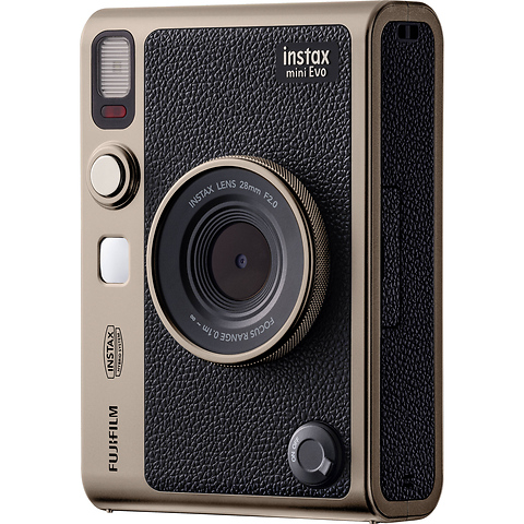 INSTAX MINI EVO Limited Edition Hybrid Instant Camera Bundle (Titanium Gold) Image 0