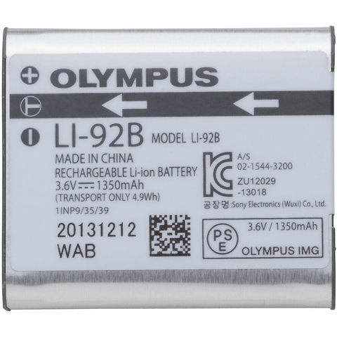 LI-92B Rechargeable Lithium-Ion Battery Image 0