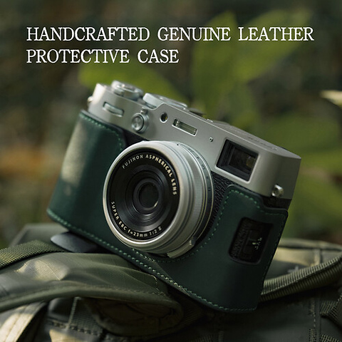 Leather Camera Case for Fujifilm X100VI (Green) Image 5