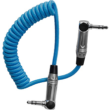 Coiled 3.5mm Right-Angle TRS Stereo Audio Cable (12 to 24 in.) Image 0