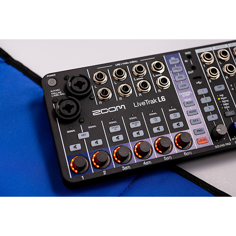 LiveTrak L-6 Portable 6-Channel Digital Mixer and Multitrack Recorder Image 9