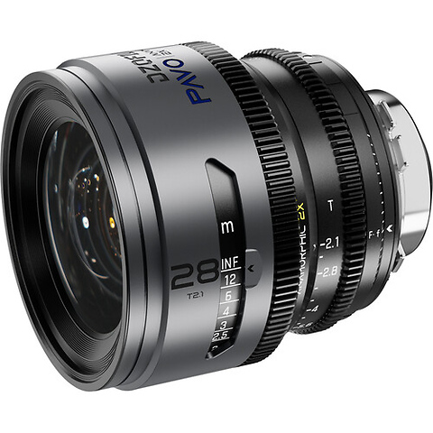 PAVO 2x Anamorphic 28/40/75mm T2.1 3-Lens Set (Blue Coating, PL/EF Mount, Feet) Image 3