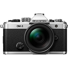 OM-3 Mirrorless Digital Camera with 12-45mm f/4 PRO Lens (Silver) Image 0