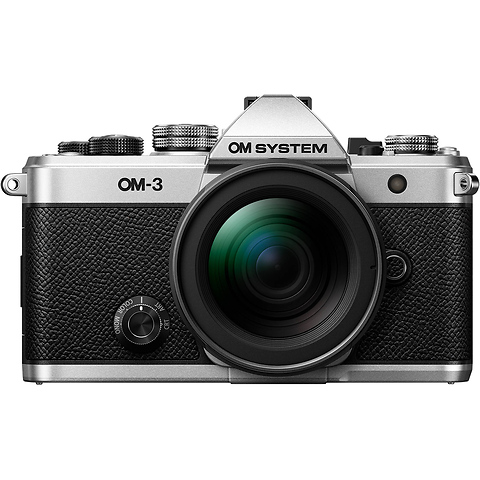 OM-3 Mirrorless Digital Camera with 12-45mm f/4 PRO Lens (Silver) Image 0