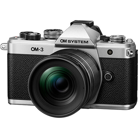 OM-3 Mirrorless Digital Camera with 12-45mm f/4 PRO Lens (Silver) Image 5