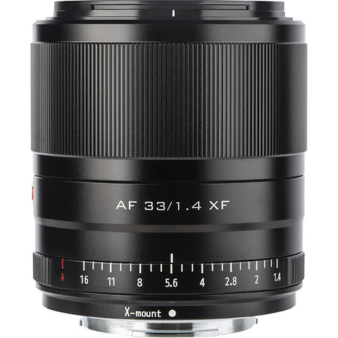 AF 33mm f/1.4 XF V2 Lens for Fujifilm X (Black) Image 1