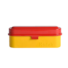 Steel 35mm Film Case (Red Lid/Yellow Body) Image 0