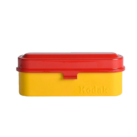 Steel 35mm Film Case (Red Lid/Yellow Body) Image 0