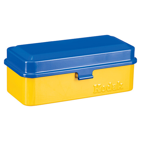 Steel 120/35mm Film Case (Blue Lid/Yellow Body) Image 0