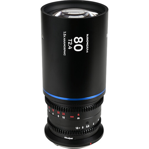 Laowa Nanomorph 80mm T2.4 1.5x S35 Anamorphic Lens (Sony E, Blue Flare) Image 1