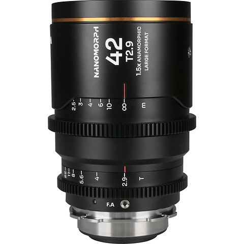 Laowa Nanomorph 42mm T2.9 LF Anamorphic Lens (ARRI PL & Canon EF, Amber Flare) Image 0