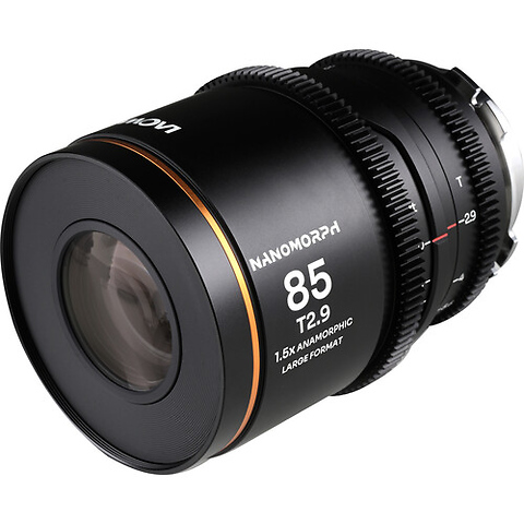 Laowa Nanomorph 85mm T2.9 1.5x LF Anamorphic Lens (ARRI PL & Canon EF, Amber Flare) Image 2