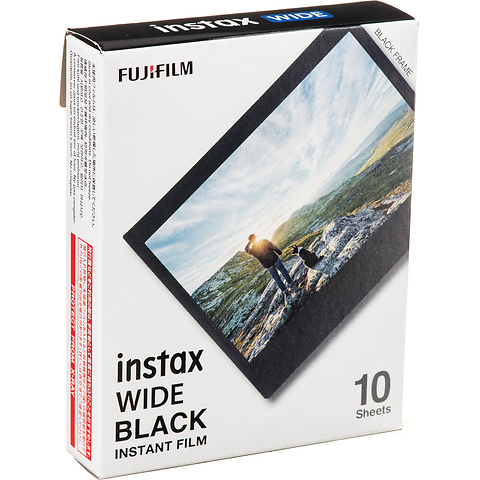 INSTAX WIDE Black Instant Film (10 Exposures) Image 0