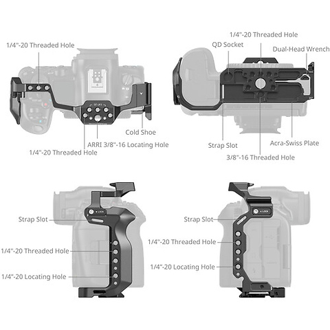 Cage for Canon EOS R5 Mark II Image 3