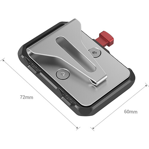 Mini V-Lock Battery Plate with Belt Clip Image 1