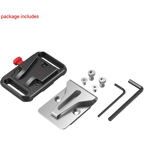 Mini V-Lock Battery Plate with Belt Clip Image 2